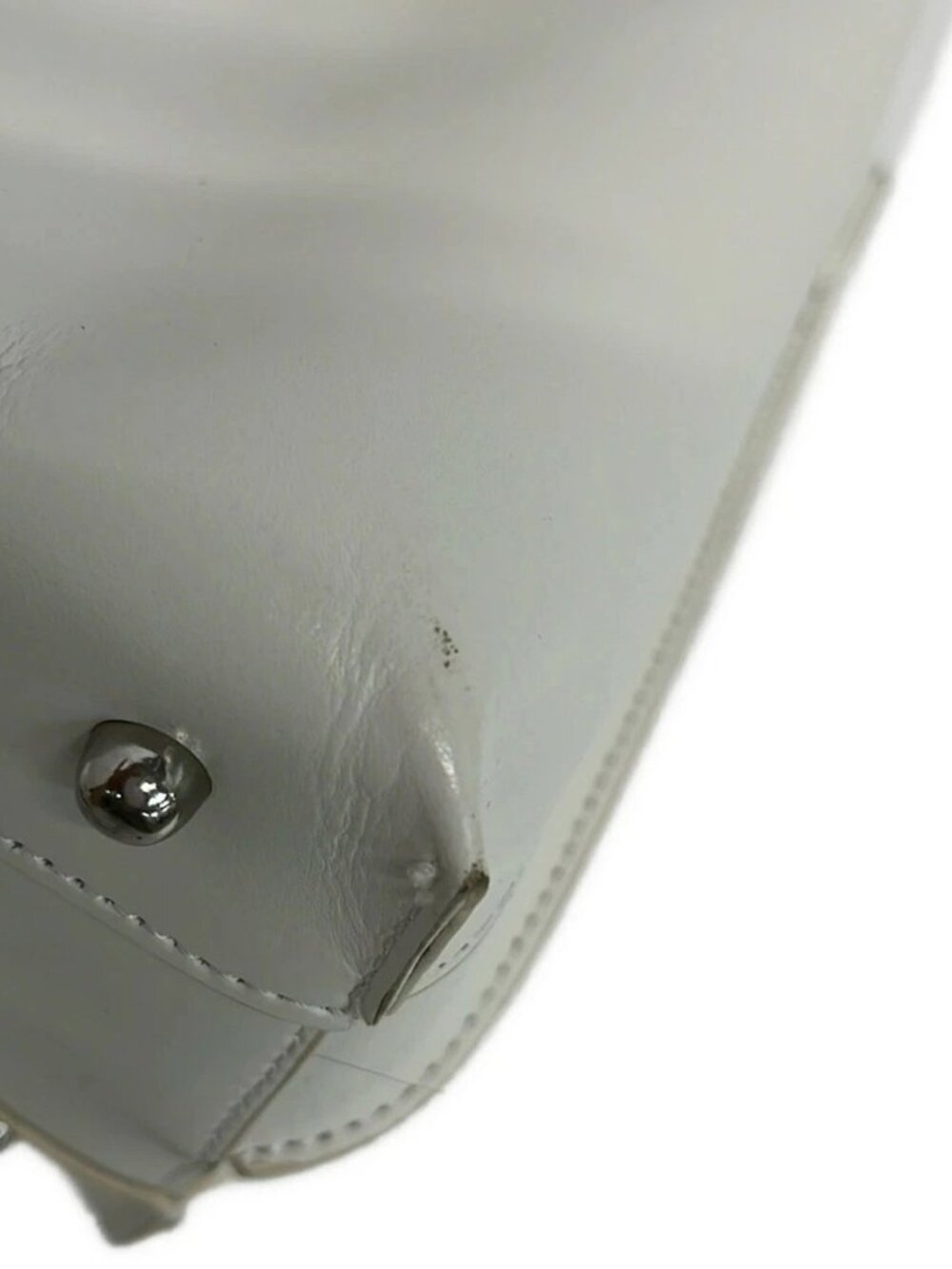 YAHKI White Leather Handbag - Picture 12 of 12